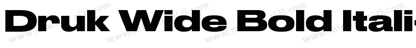 Druk Wide Bold Itali字体转换